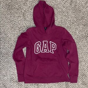 GAP Burgundy Hoodie with Logo